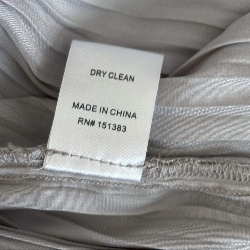 Current Air Grey Smocked Pleated Zoey Mini Dress Medium Minimalist